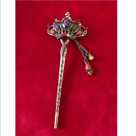 Vintage Accessories - Rhinestone Hair Stick Princess'Crown⭐️